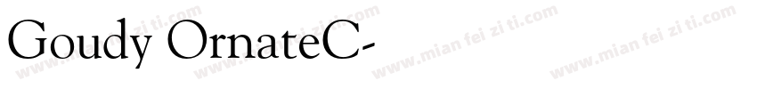 Goudy OrnateC字体转换